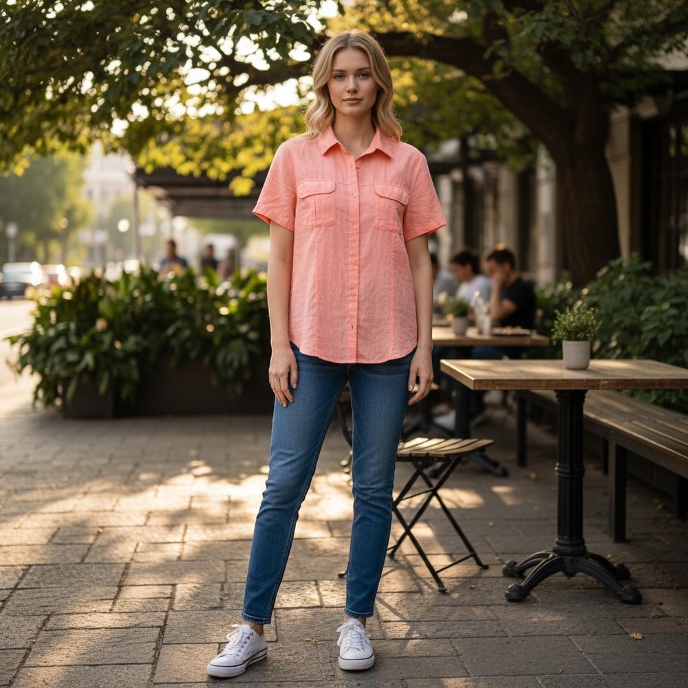 #003 Magellan Women's Orange Shirt
